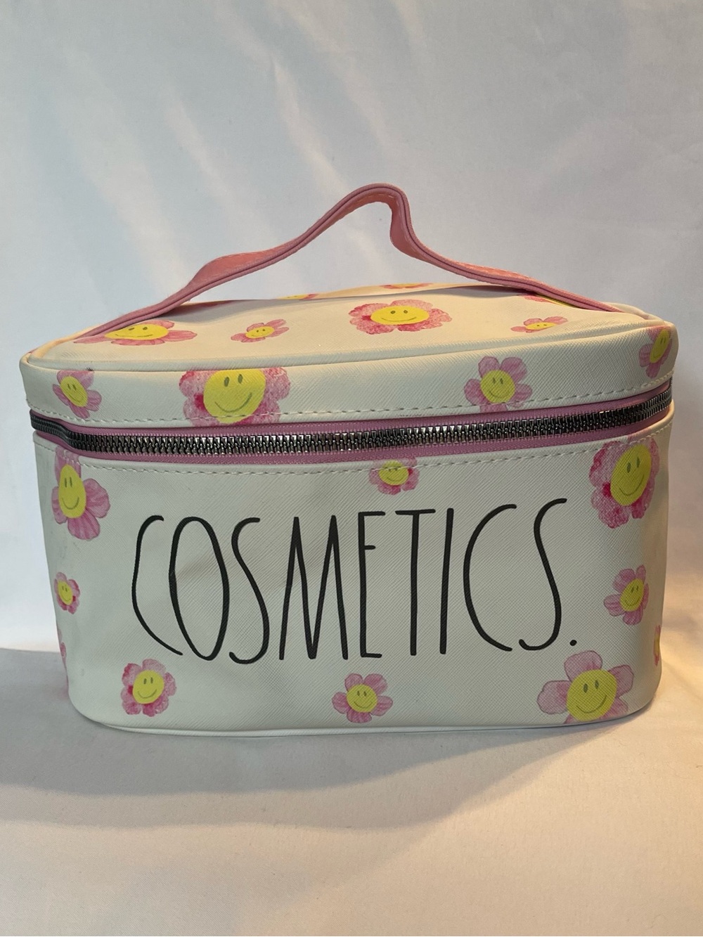 Rae Dunn Floral Smile Cosmetic Case